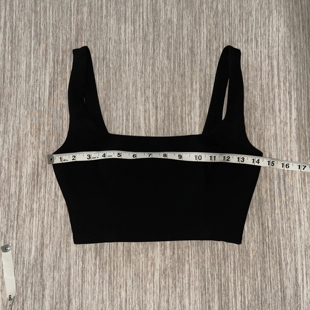 Aritzia Wilfred Ibiza Bustier (Cropped Top) (black matching pants) - Picture 5 of 9